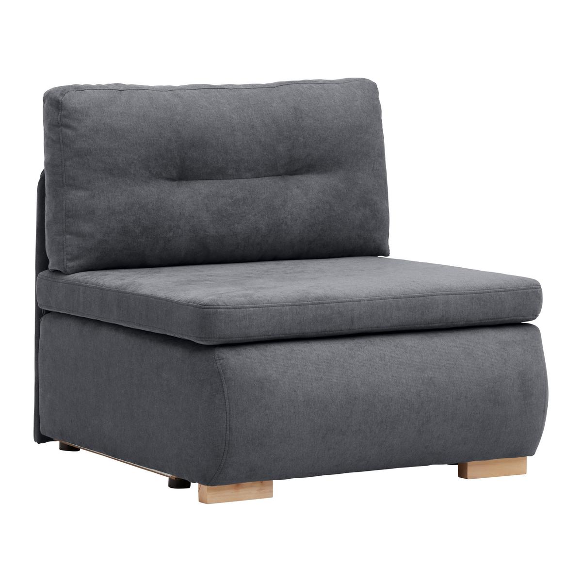 Fotelja Na Razvlačenje Modena - prirodne boje/crna, tekstil/plastika (89/88/90cm) - Modern Living