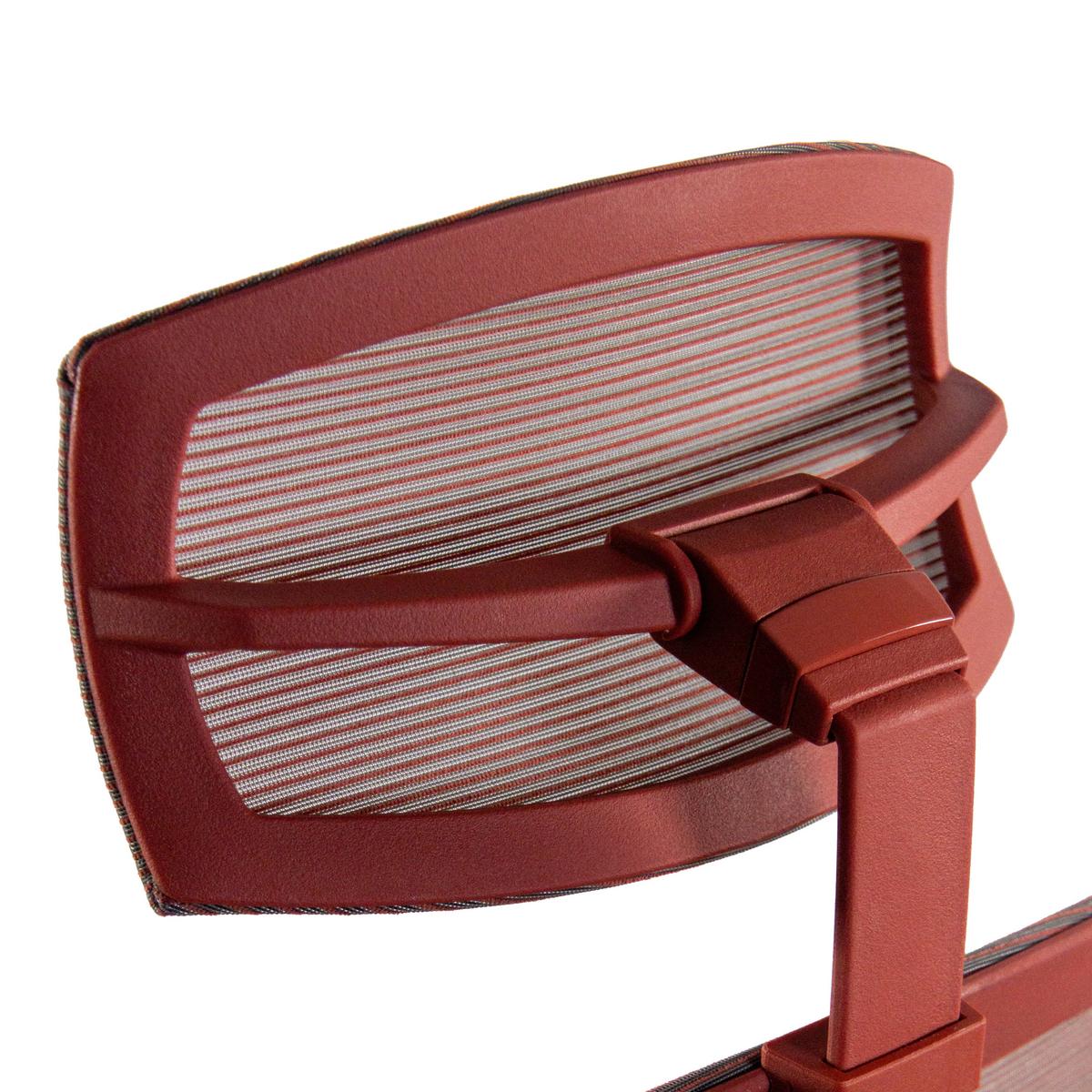 Naslon Za Glavo Aspen, Rdeča - rdeča, Moderno, umetna masa/tekstil (29/15-30/12cm) - MID.YOU