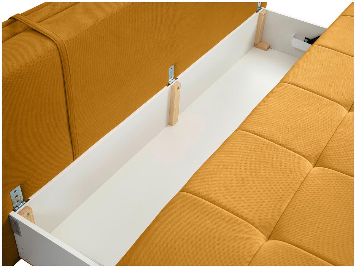 Trosjed Na Razvlačenje Alice - žuta/crna, Moderno, tekstil/plastika (202/73-92/105cm) - Modern Living