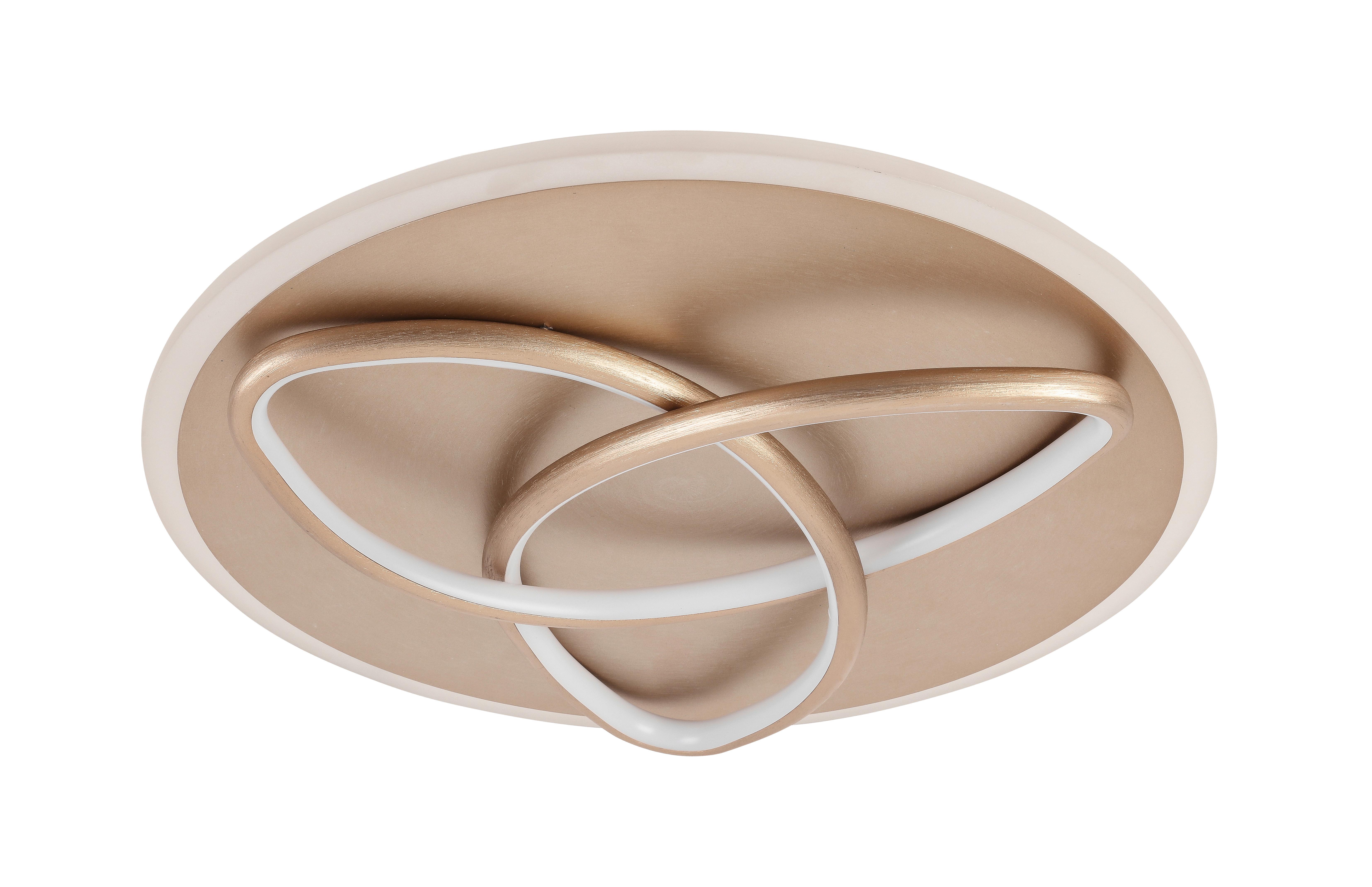 LED-TAKLAMPA FIBMO - cappuccino, Modern, metall/plast (40/7cm) - Premium Living