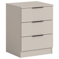 Nachtkästchen Kopenhagen Kaschmir Holzwerkstoff - Kaschmir/Schwarz, MODERN, Holzwerkstoff/Kunststoff (45/60/40cm) - Livetastic