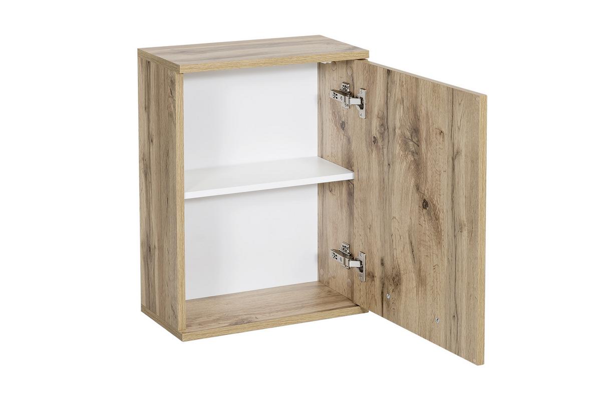 Hängeschrank Milan Eiche - Eichefarben, KONVENTIONELL, Holzwerkstoff/Metall (40,3/54,5/20cm) - MID.YOU