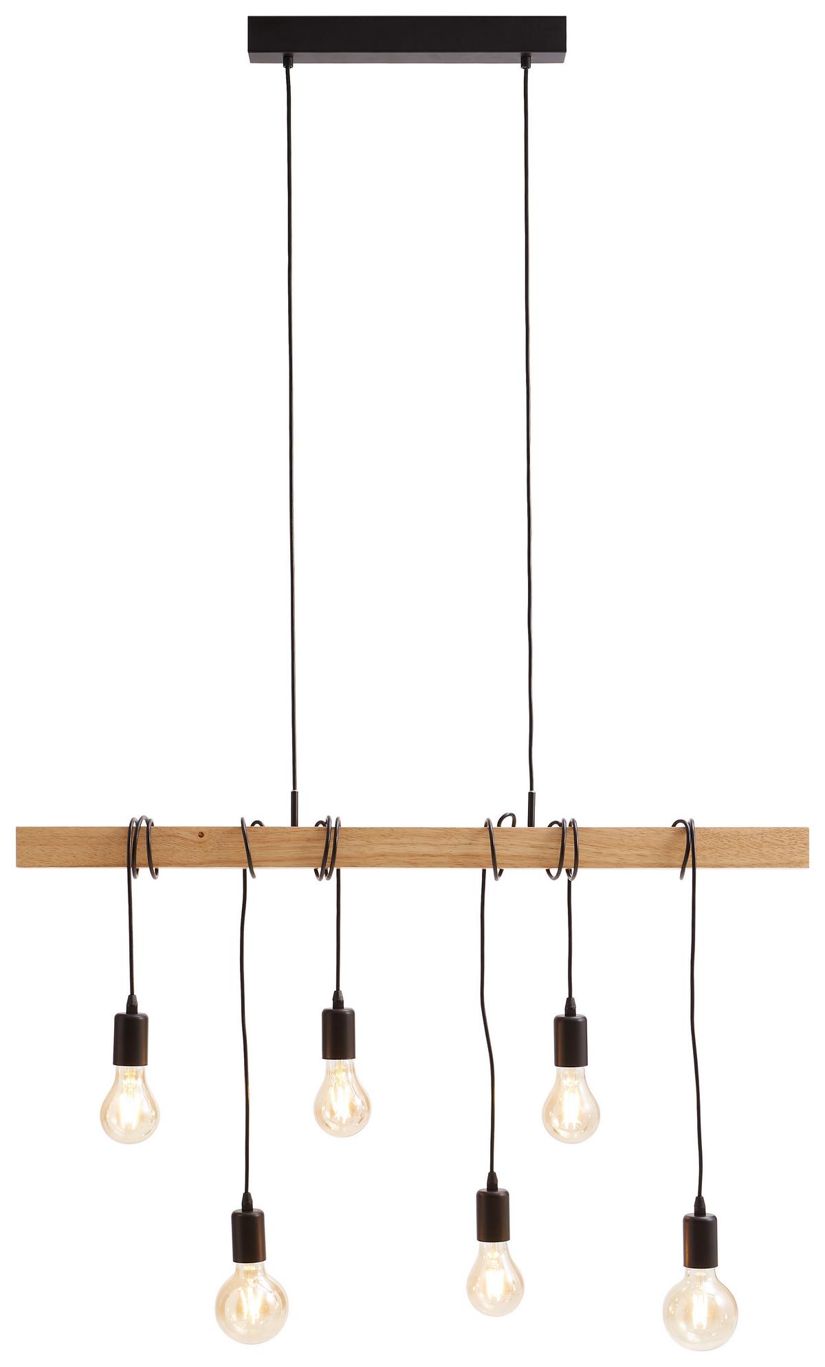 LAMPA WISZĄCA 78845 TOWNSHEND *SBM* - czarny/brązowy, Lifestyle, metal/drewno (100cm) - Marama