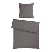 POŚCIEL FLANELL UNI - kolor srebrny, Basics, tkanina (135/200cm) - Novel