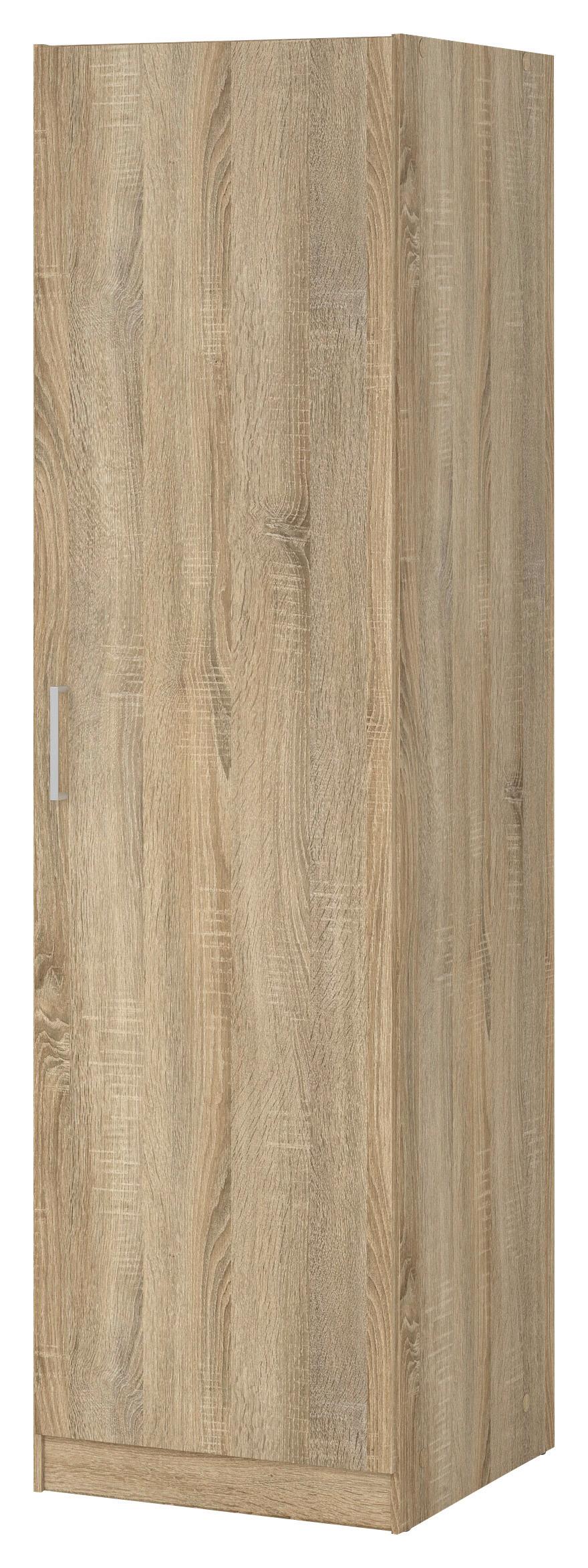 Ruhásszekrény Space - Sonoma tölgy, Konventionell, műanyag/fa (48,6/175,4/49,5cm)