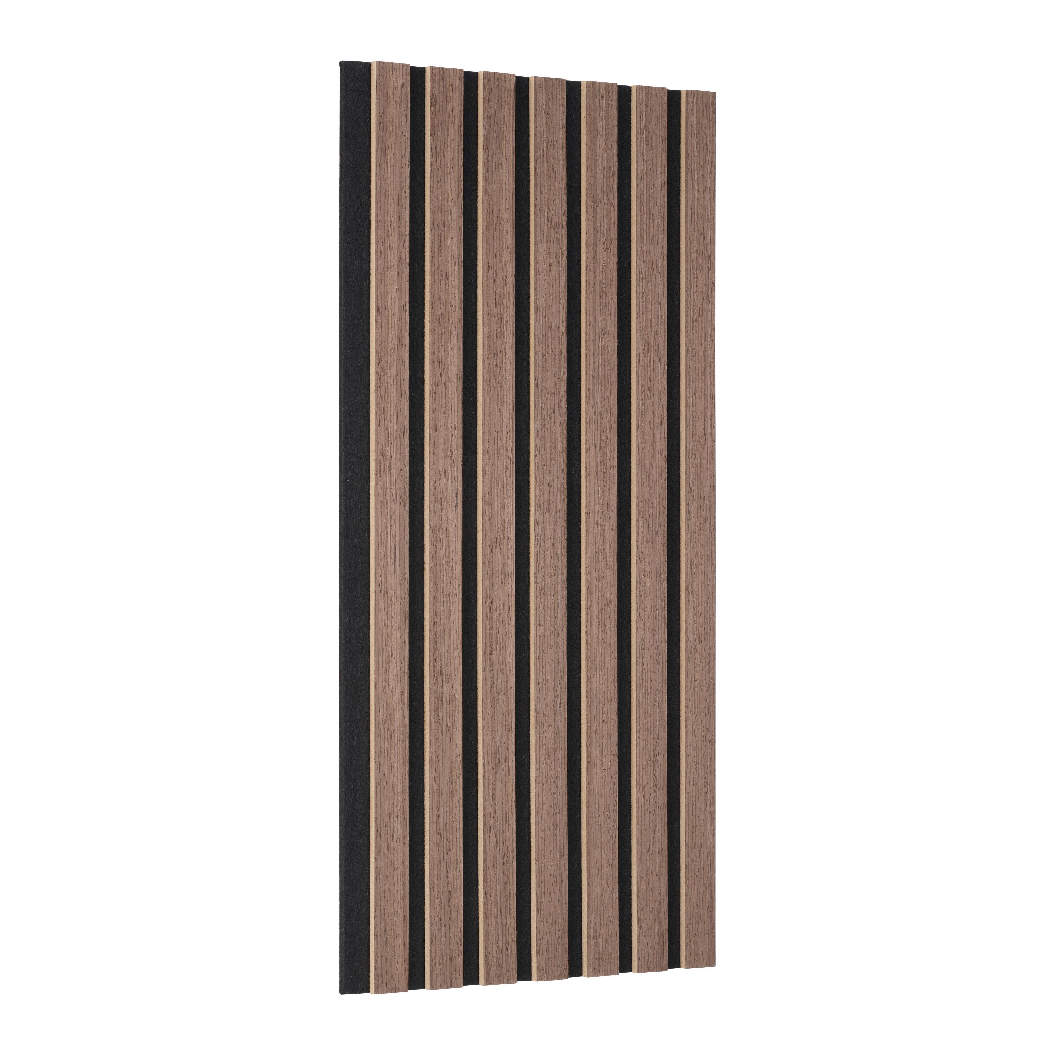 Akustikpaneel Ashley Walnussfarben 4-teilig - Walnussfarben, MODERN, Holz/Holzwerkstoff (60,5/28/1,2cm) - Based