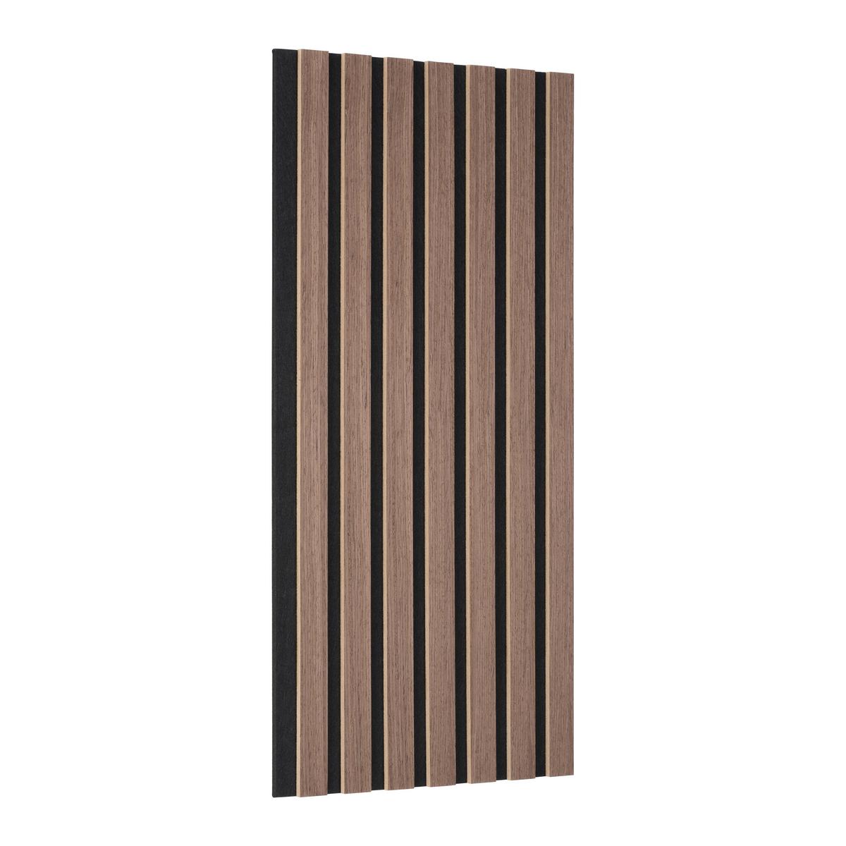 Akustikpaneel Ashley Walnussfarben 4-teilig - Walnussfarben, MODERN, Holz/Holzwerkstoff (60,5/28/1,2cm) - Based