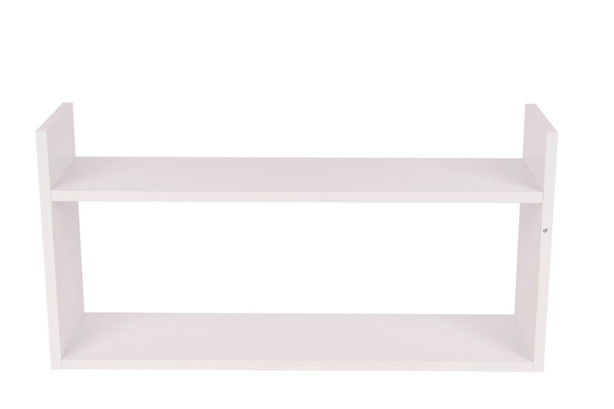 Wandregal B421659-3 Hannah - Weiss, Basics, Holzwerkstoff (70/18/35cm) - Globo