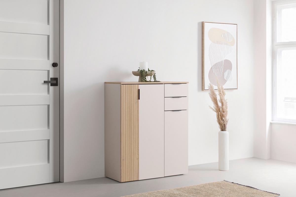 Cipelarnik Cannes - kašmir/boja hrasta, Moderno, pločasti materijal/plastika (90/110/40cm) - Modern Living
