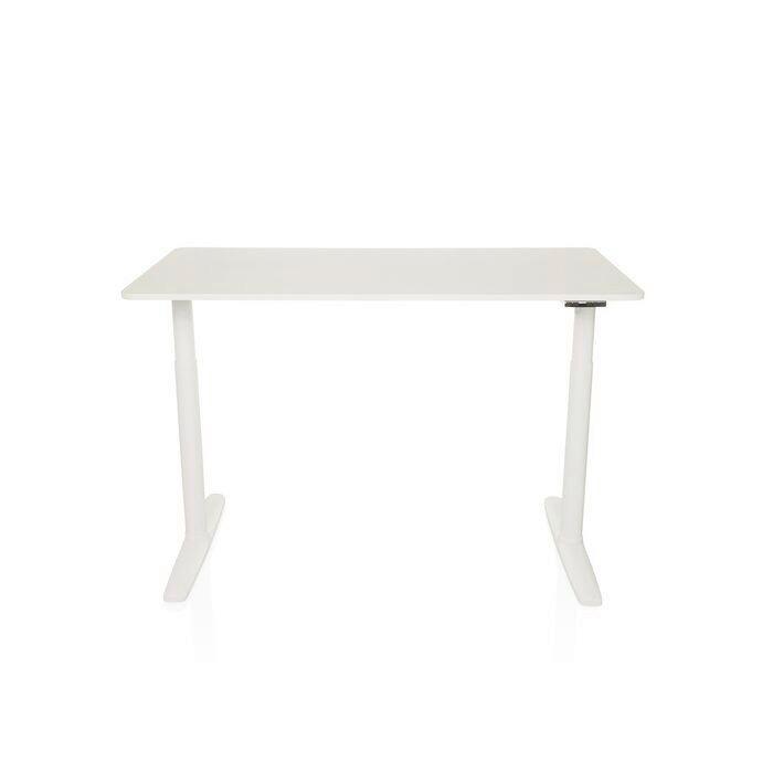 Pisalna Miza Stand Pro, Bela - bela, Moderno, kovina/leseni material (140/70/71 - 116cm) - MID.YOU