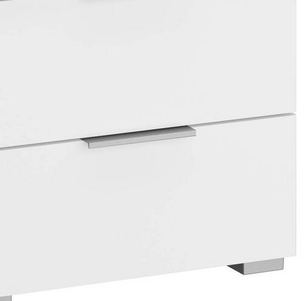 NOPTIERA ALABAMA - alb, Modern, material pe bază de lemn (47/43/42cm) - Modern Living