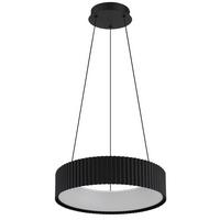 LED-HÄNGELEUCHTE 15924S KEMP - Weiss/Schwarz, Basics, Kunststoff/Metall (46/12cm) - Globo