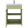 WASCHTISCHKOMBI NAPOLI -EXKLUSIV- - Salbeigrün/Schwarz, MODERN, Keramik/Holzwerkstoff (60/78/45cm) - Mömax