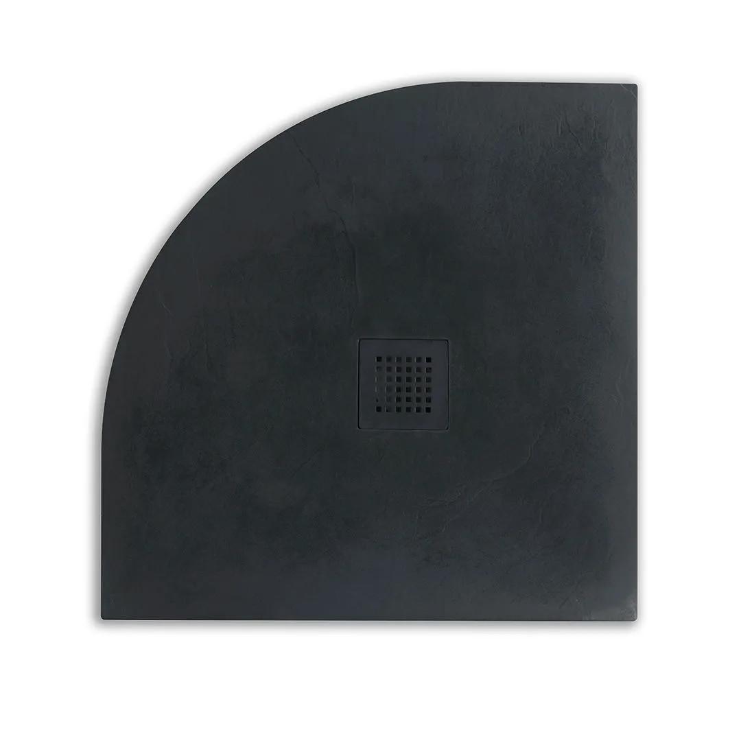 Cădiță duș PT2029 - antracit, Modern, piatră (90/3/90cm)