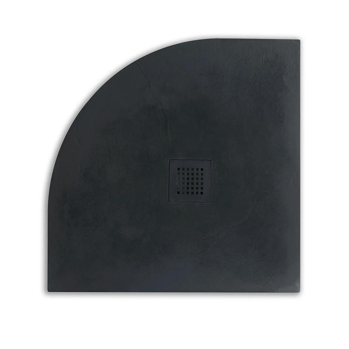 Cădiță duș PT2029 - antracit, Modern, piatră (90/3/90cm)