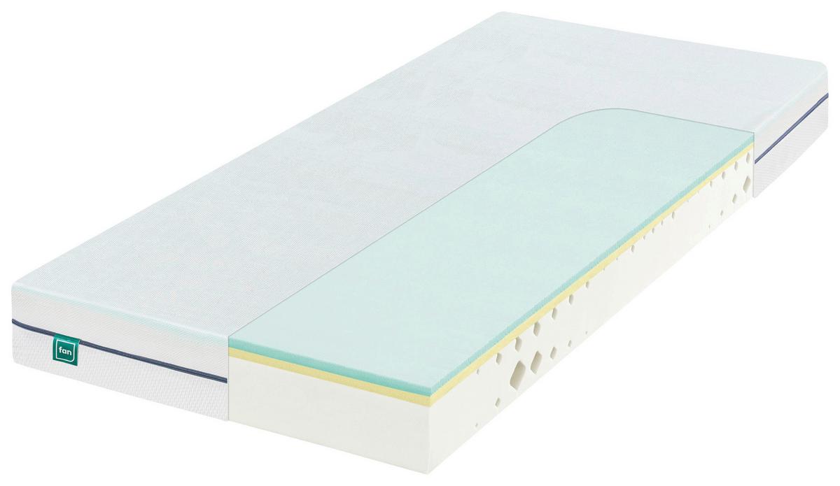 MATERAC Z PIANKI KOMFORT MAX FOAM - biały, Konventionell, tkanina (80/200cm) - FAN
