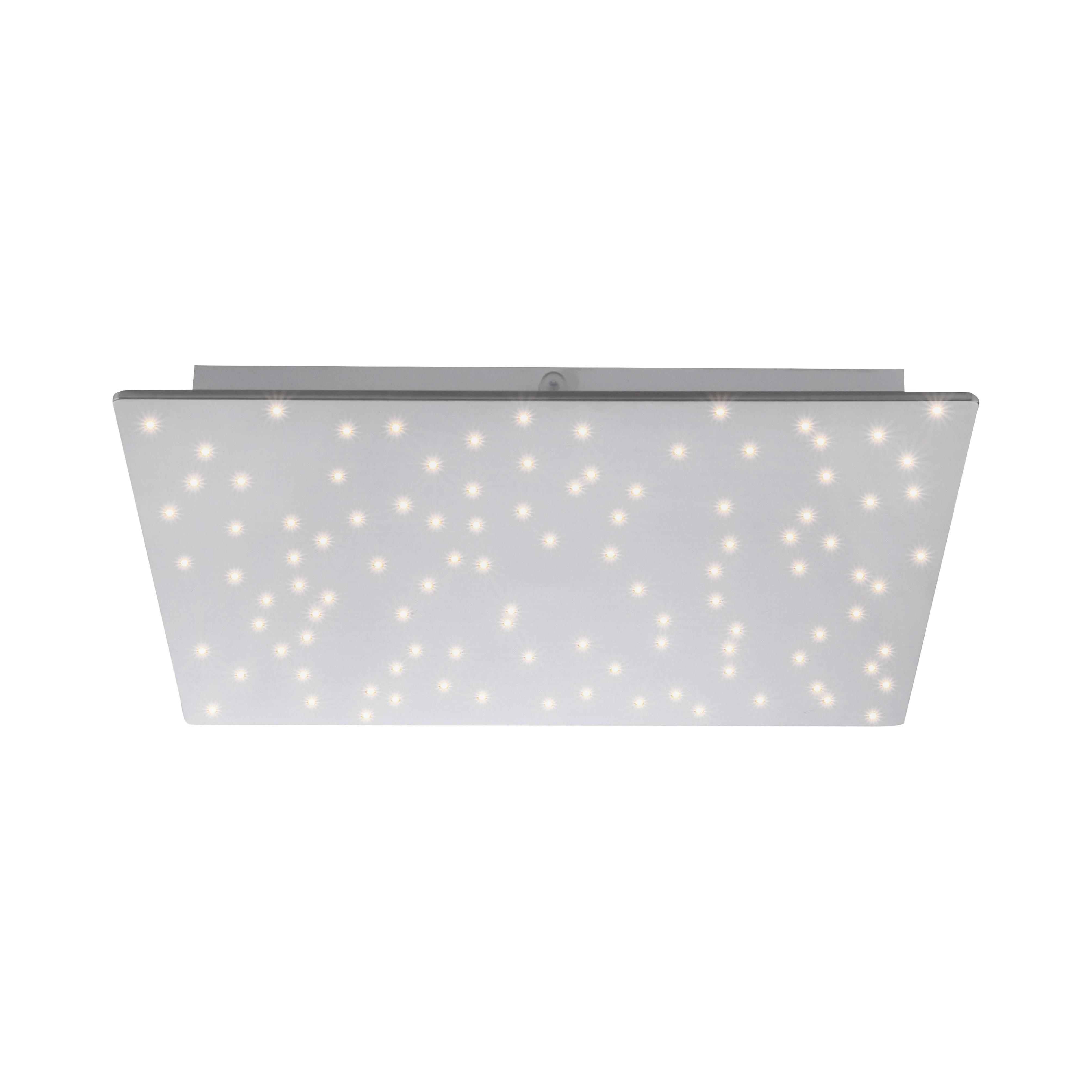 Deckenleuchte Sparkle max. 18 Watt - Silberfarben, Design, Metall (45/45/5cm)