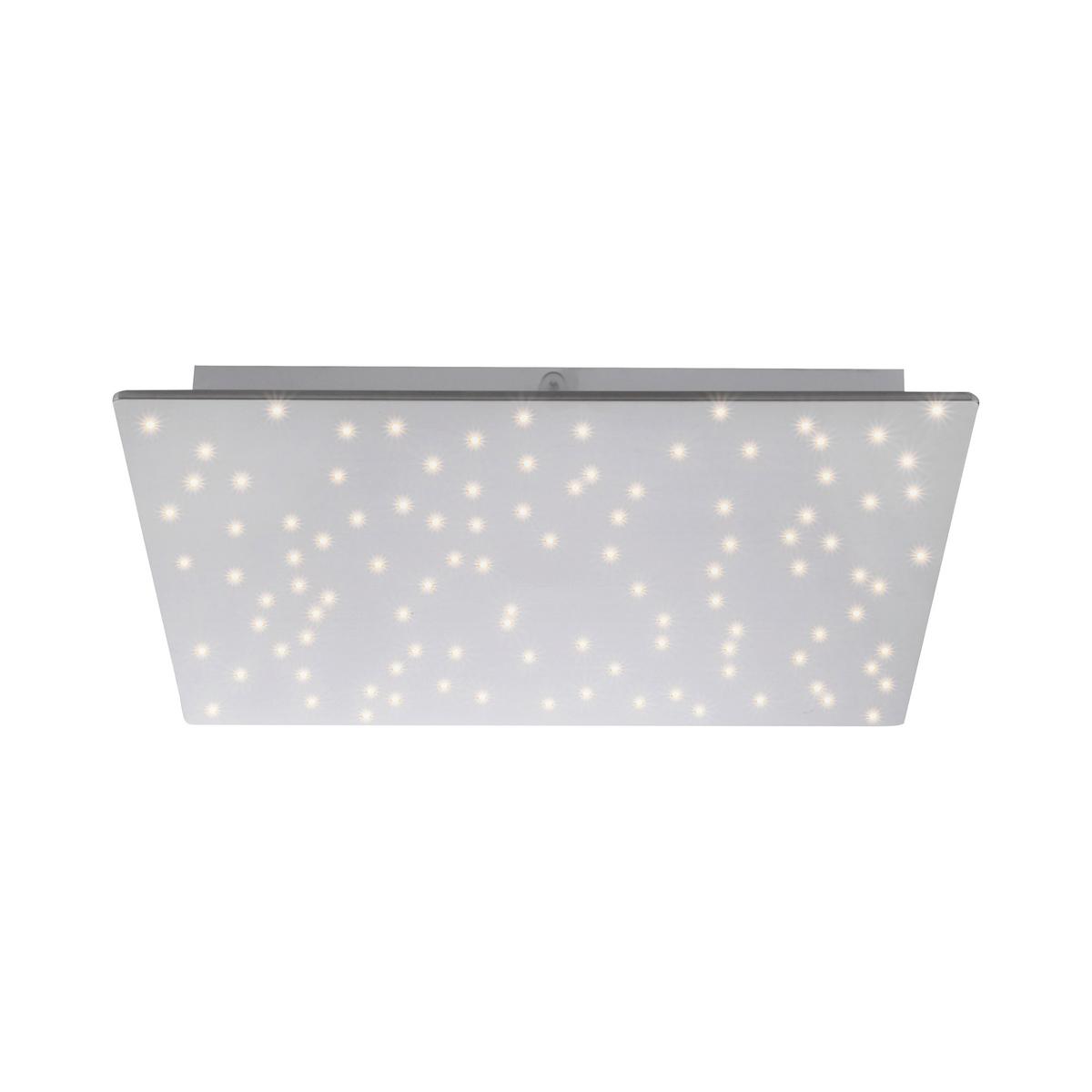 Deckenleuchte Sparkle max. 18 Watt - Silberfarben, Design, Metall (45/45/5cm)