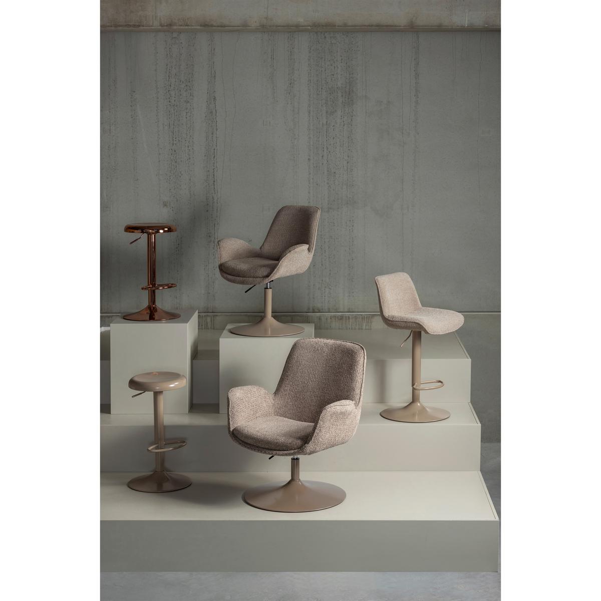 SESSEL Marten Sandfarben B: 79cm - Sandfarben, Design, Textil/Metall (79/91/76cm) - Livetastic