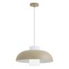 SUSPENSION LOWE - couleur sable, MODERN, métal/verre (38/38/120cm)