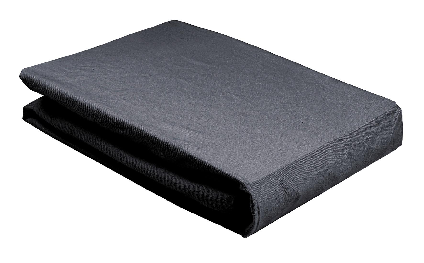 PRZEŚCIERADŁO(GUMKA)/TOPPER JOOP! - antracytowy/ciemnoszary, Basics, tkanina (180/200cm) - Joop!