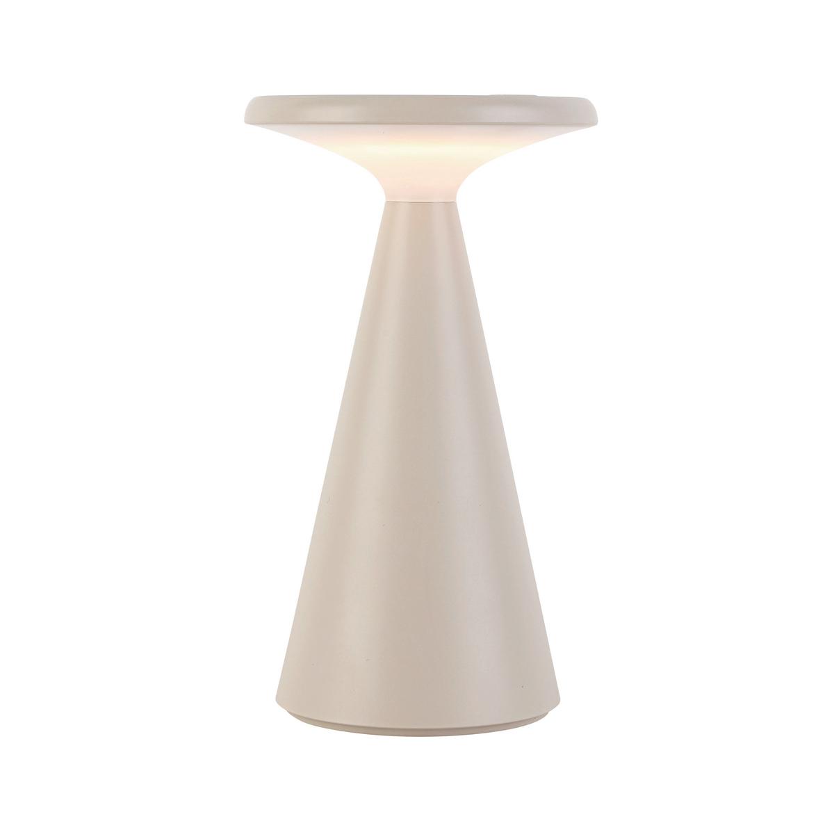 LED-Außenleuchte Hiro in Sandfarben max. 1,6 Watt - Sandfarben/Schwarz, MODERN, Kunststoff (11,5/20,3cm) - Modern Living