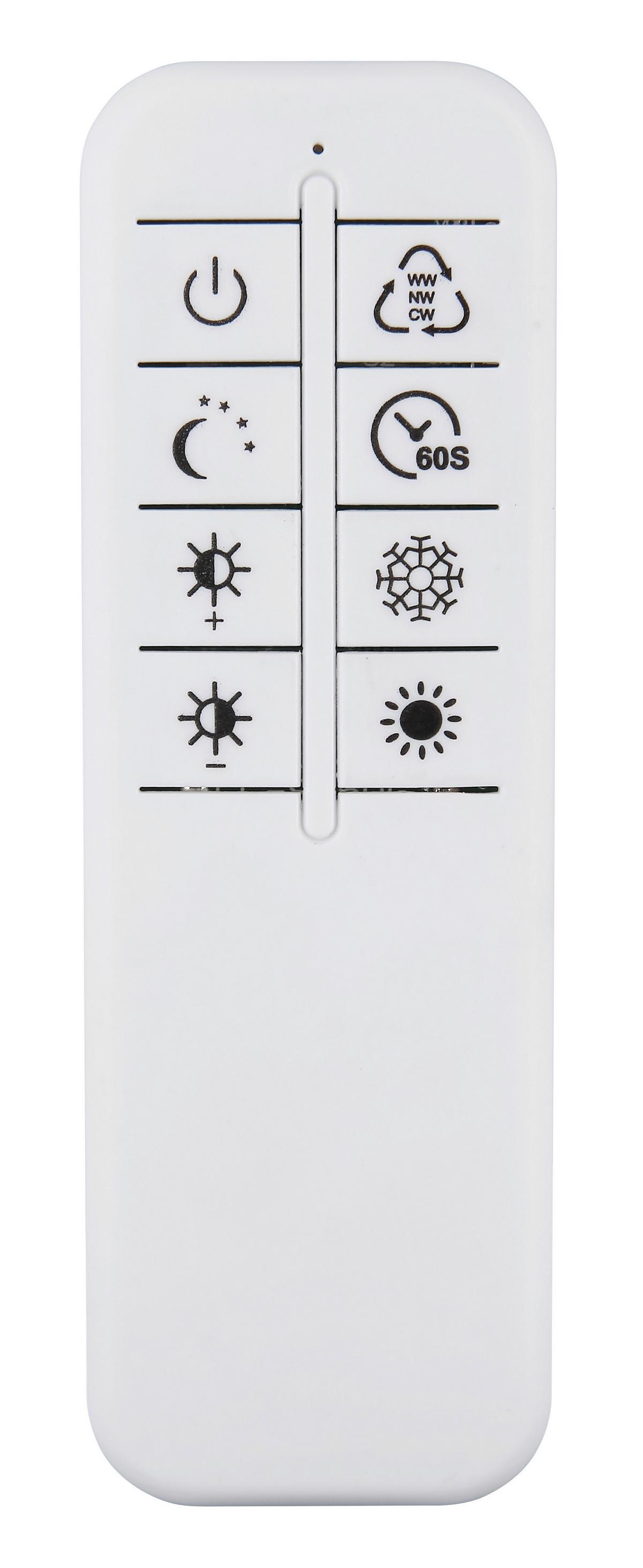 LED-DECKENLEUCHTE 48468-32 - Opal/Schwarz, Design, Kunststoff/Metall (42,6/42,6/5cm) - Globo