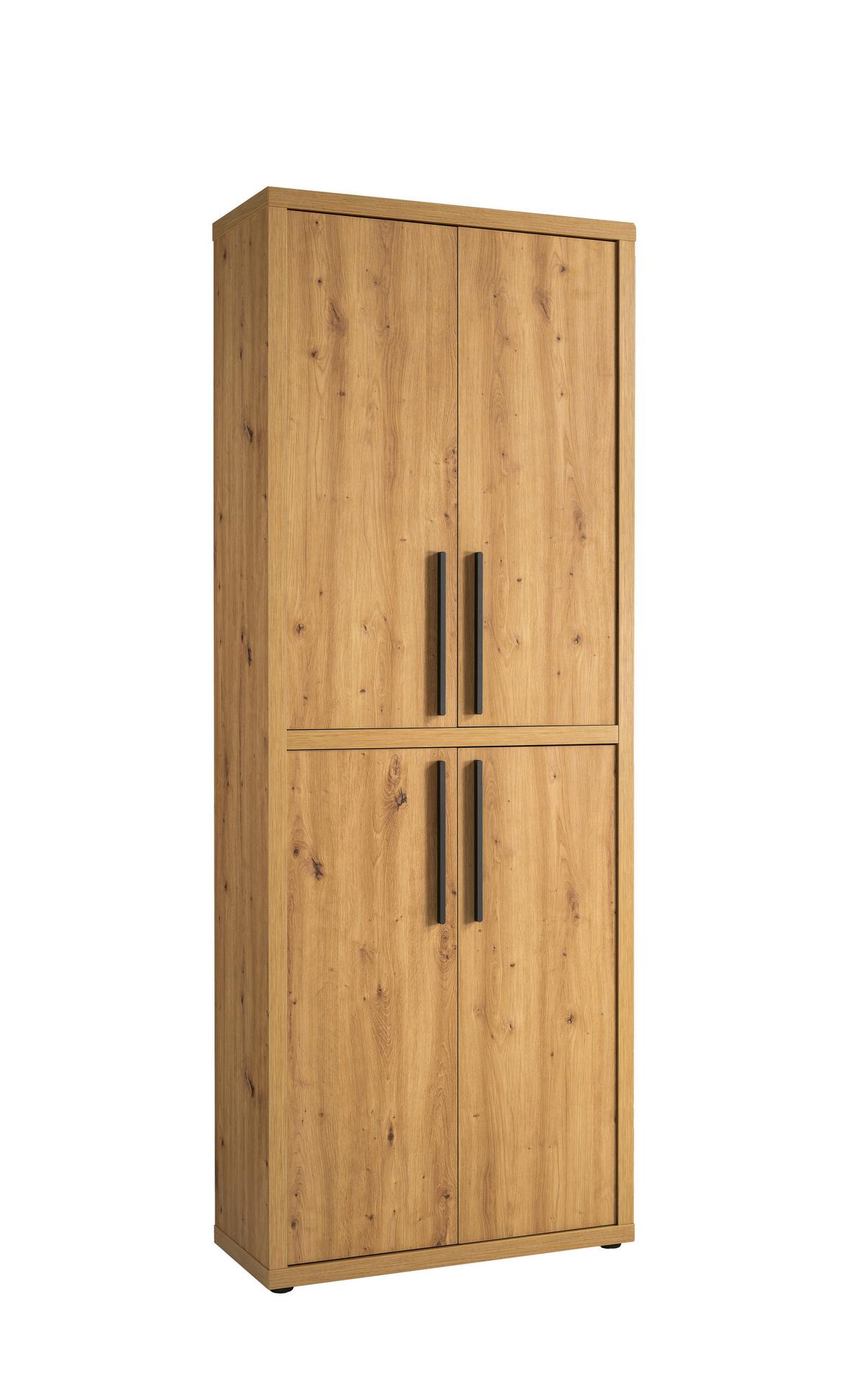 Türenset in Eiche Artisan - Anthrazit/Eiche Artisan, MODERN, Holzwerkstoff/Metall (74/101cm) - Mömax