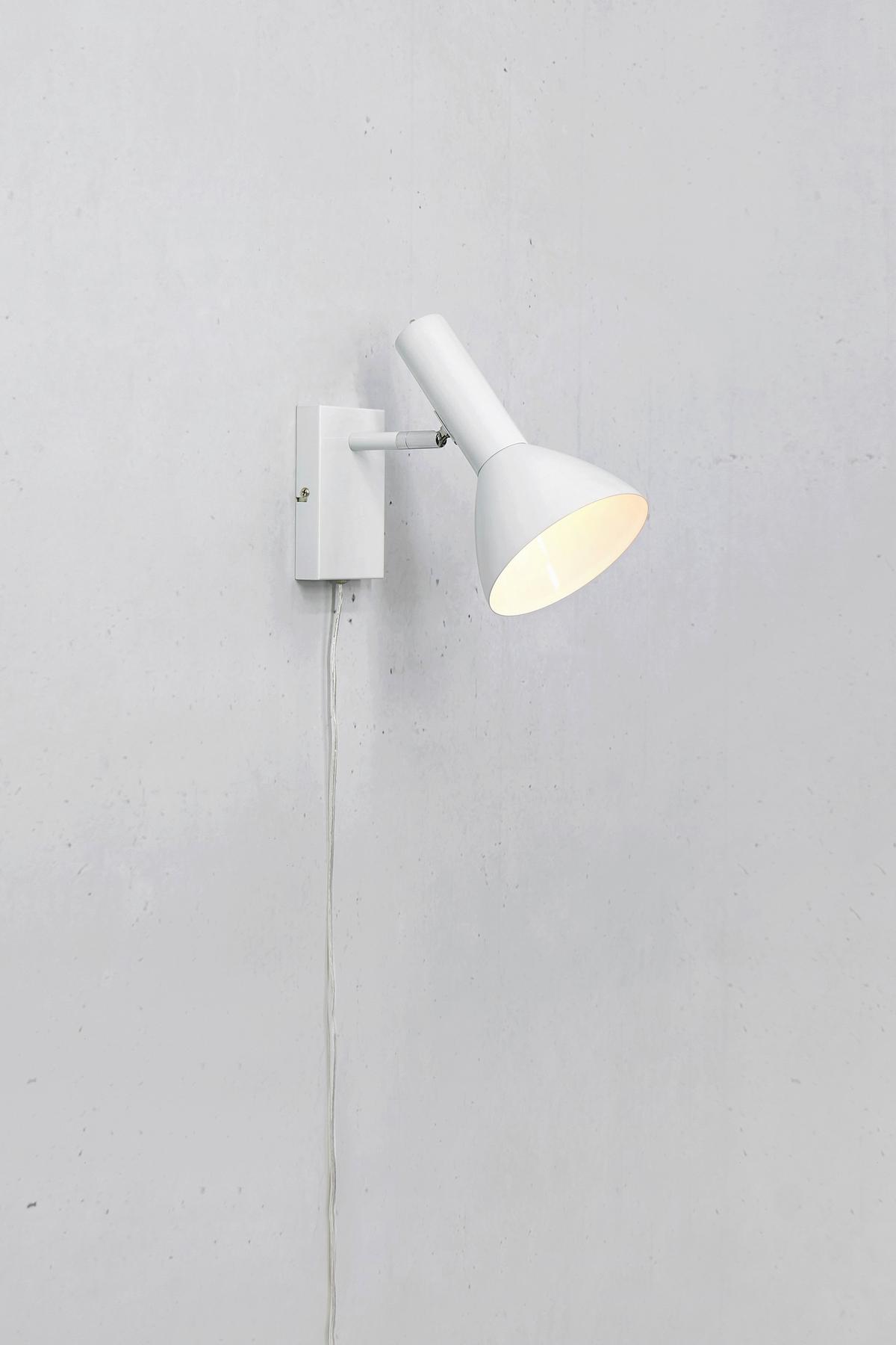 Wandleuchte Metro Wall Weiß max. 40 Watt - Weiß, Basics, Metall (15,5/25,5/25cm) - Markslöjd