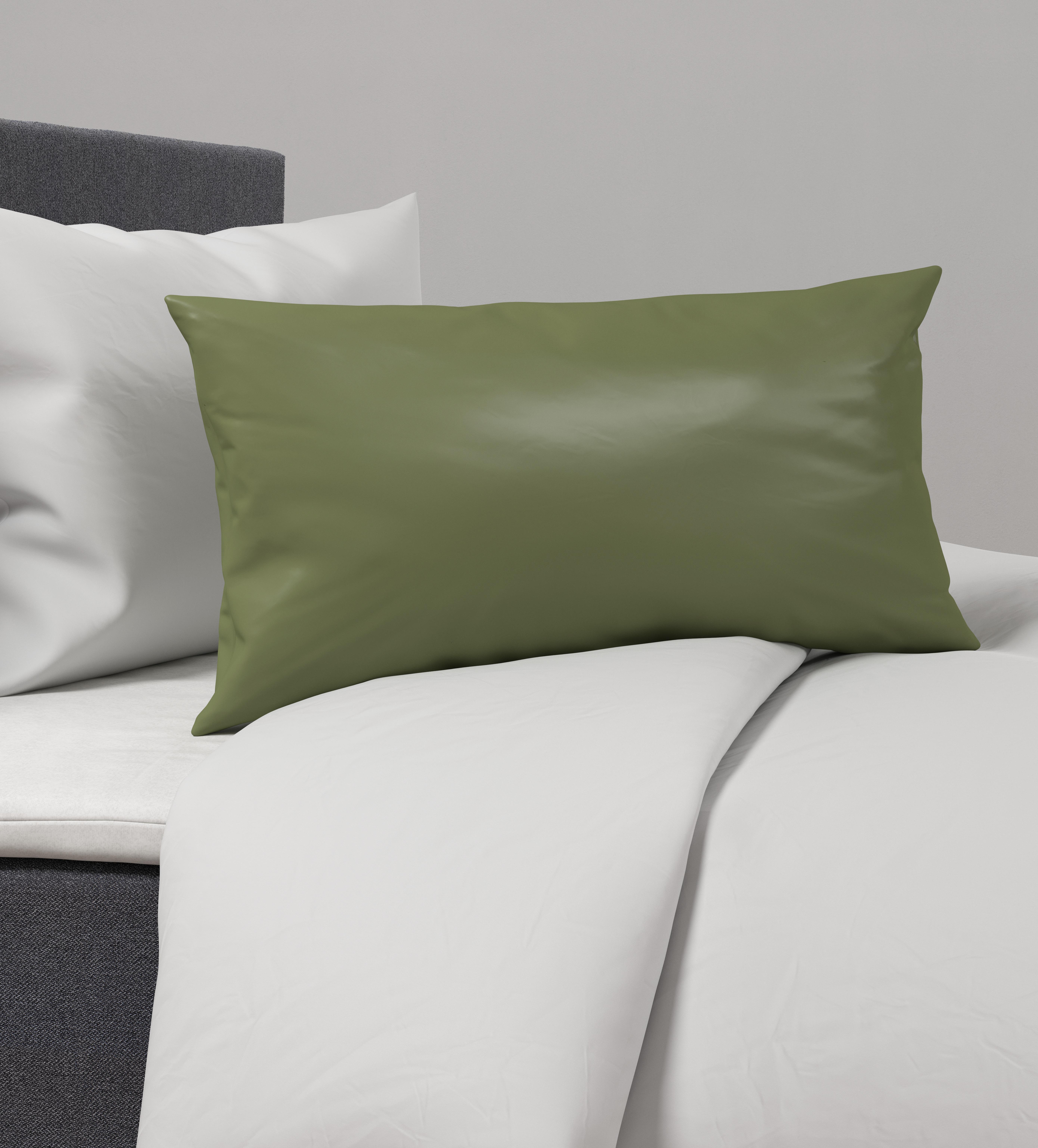 Prevleka Blazine Alex Uni - olivno zelena , Moderno, tekstil (40/60cm) - Premium Living