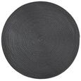 Tischset Billy Anthrazit Rund/oval - Anthrazit, Textil - Mömax modern living Tischset Billy Anthrazit Rund/oval - Anthrazit, Textil - Mömax modern living
