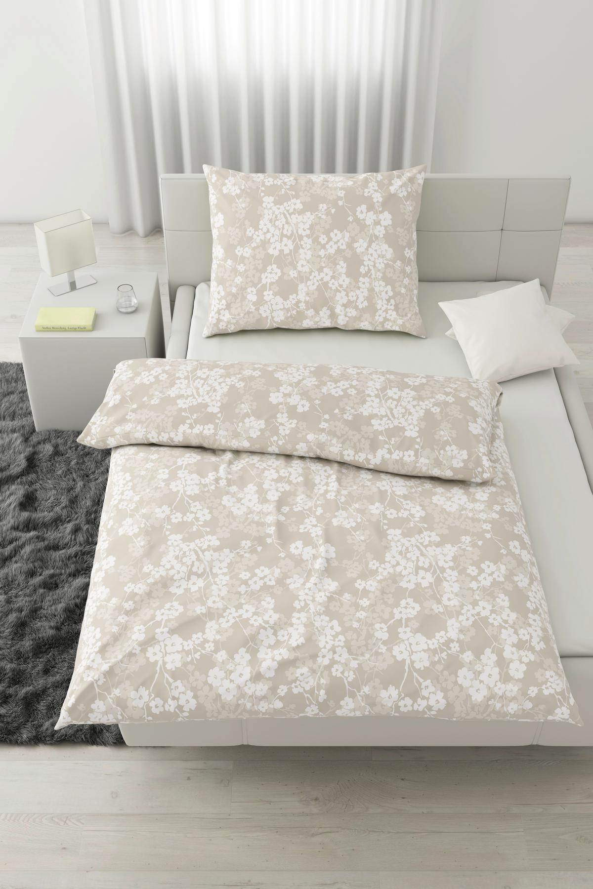 Posteljina Catrin 140x200/60x80cm - bež, Lifestyle, tekstil (140/200cm) - Modern Living