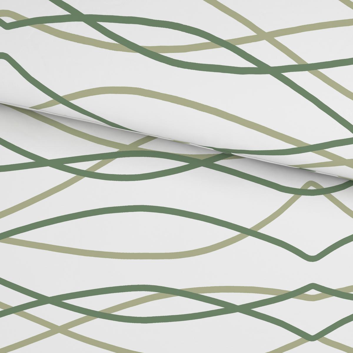 Lenjerie de pat Welle, cca. 140x200/50x70 cm - verde deschis/alb, Modern, textil (140/200cm) - Mömax
