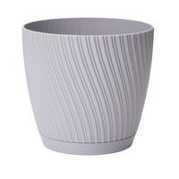 Okrasni Lonček Mira Complete Eco 13 - siva, Konvencionalno, umetna masa (12,8/11,8cm) - Mömax