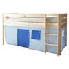 Spielbett Holz Malte ca. 90x200 cm Blau - Naturfarben/Dunkelblau, Natur, Holz (90/200cm) - MID.YOU