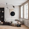 AKUSTIKPANEL MILLA - beige/svart, textil (90/120cm) - Mömax