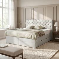 Boxspringbett Belano Grau Ca. 160x200cm - Grau, Konventionell, Holz/Holzwerkstoff (160/200cm) - Premium Living