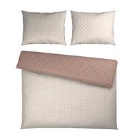 Posteljnina Dots Xxl - rjavosiva/krem barve, Moderno, tekstil (200/200cm) - Mömax