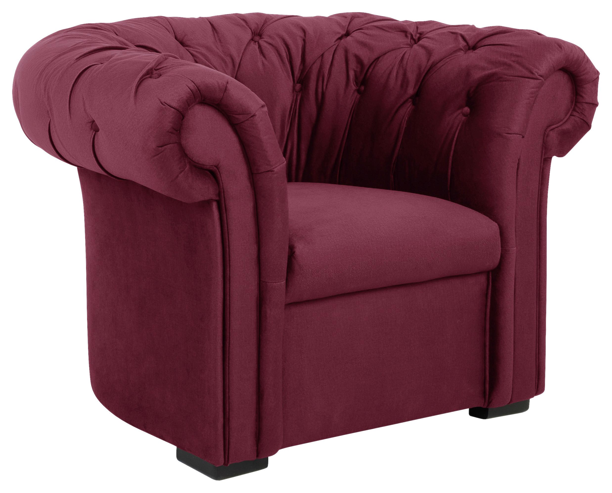 FOTOLIU CHESTERFILED CUPIDO - roșu, Design, textil (114/78/91cm) - Mömax