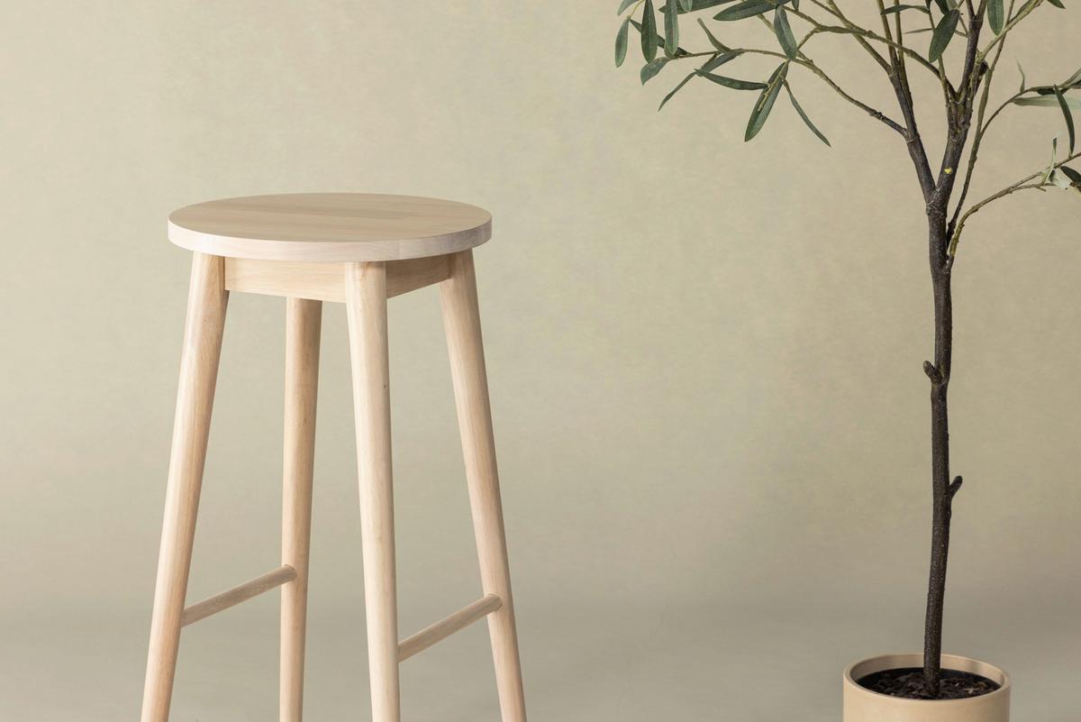 BARHOCKER-SET MOLLÖSAND - Weiß, Design, Holz (36/75/36cm) - Livetastic
