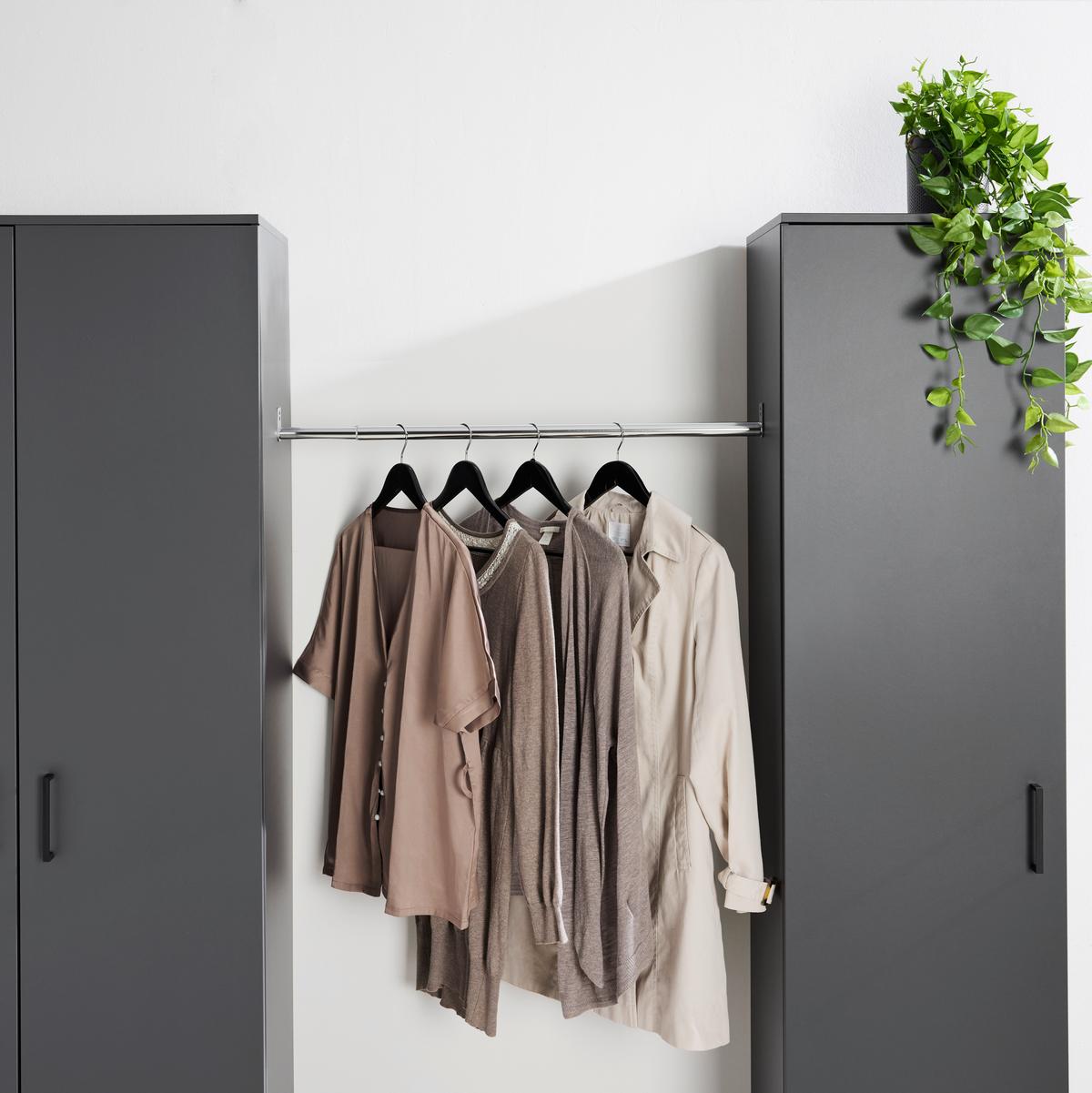 Šipka Za Odjeću Multi 35 - boje kroma, Konvencionalno, metal (75-85/6/3,5cm) - Modern Living