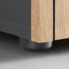 GARDEROB CADIX -EXKLUSIV- - svart/antracit, Modern, trämaterial/plast (60/195/36cm) - Mömax