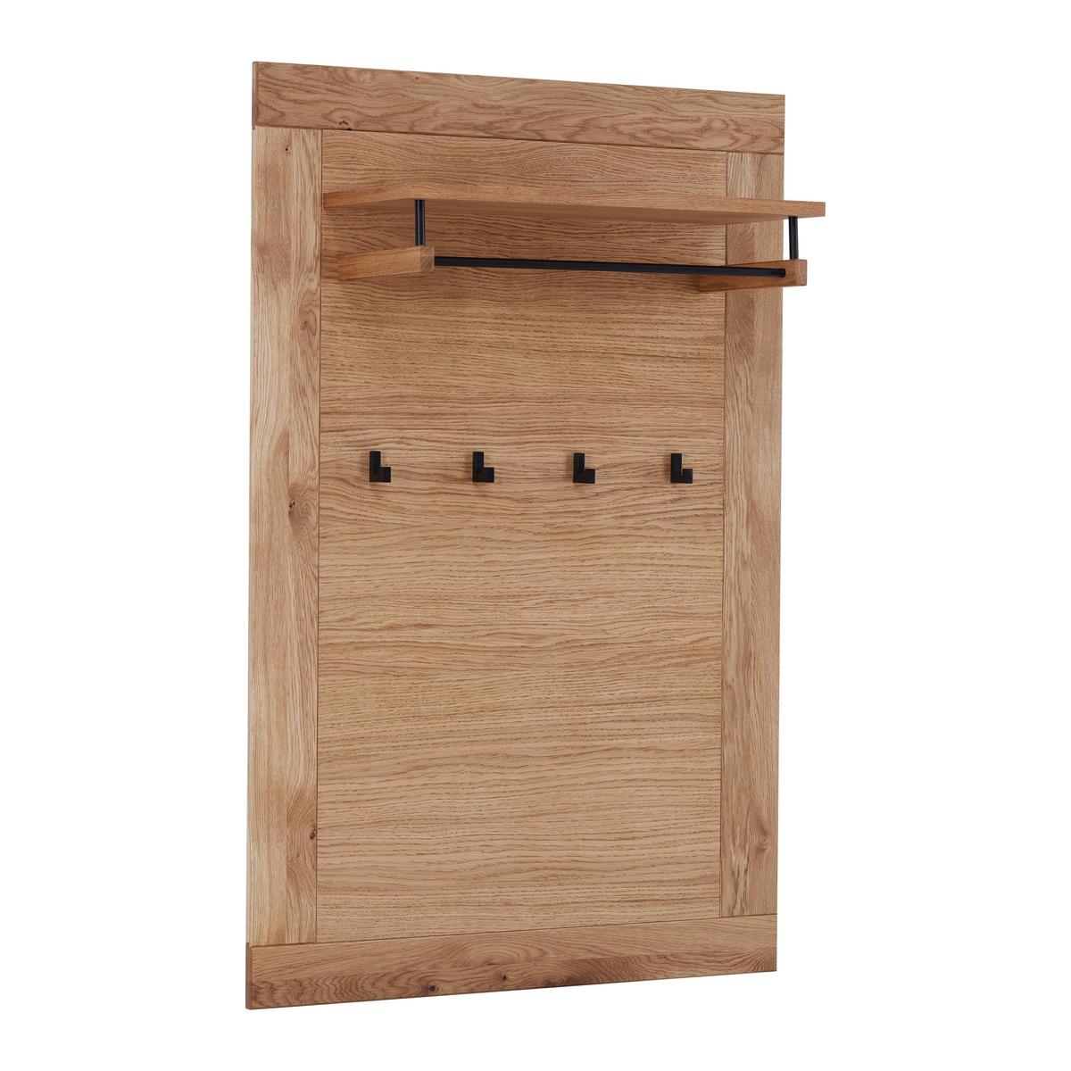 Garderobenpaneel Lola in Weildeiche - Wildeiche, Lifestyle, Holz (80/120/30cm) - ecoTree