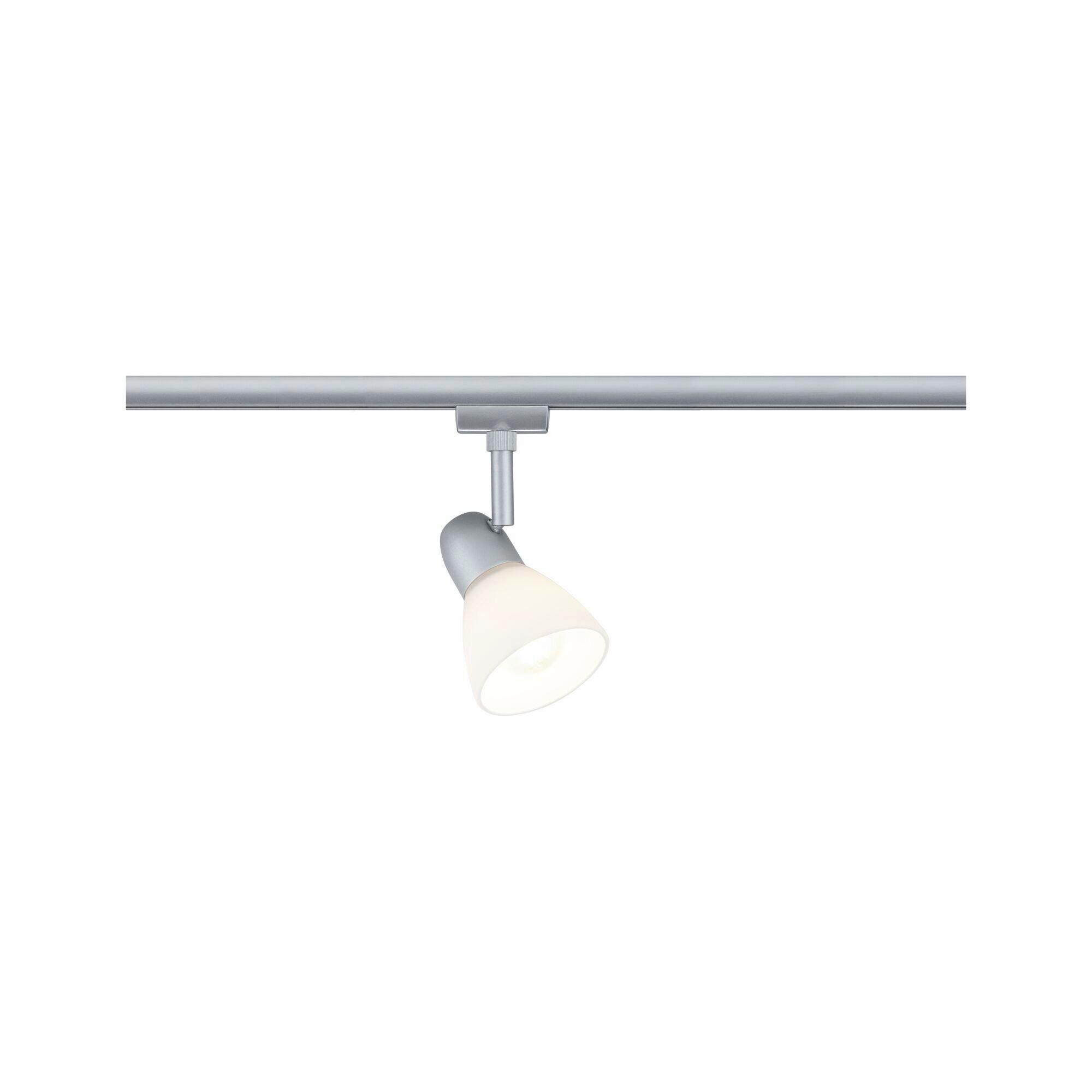 Schienensystem-Strahler Opal/Chromfarben max. 20 Watt - Chromfarben/Opal, Design, Glas/Metall (8,3/14,8cm) - Paulmann