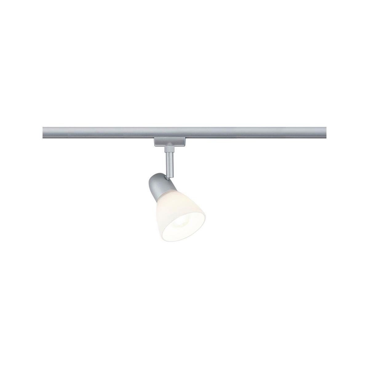 Schienensystem-Strahler Opal/Chromfarben max. 20 Watt - Chromfarben/Opal, Design, Glas/Metall (8,3/14,8cm) - Paulmann
