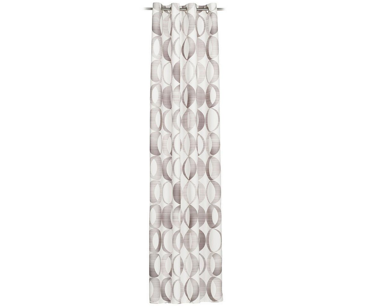 ZASŁONA NA PRZELOTKACH BELLINA - kolor srebrny, Lifestyle, tkanina (140/255cm) - Novel