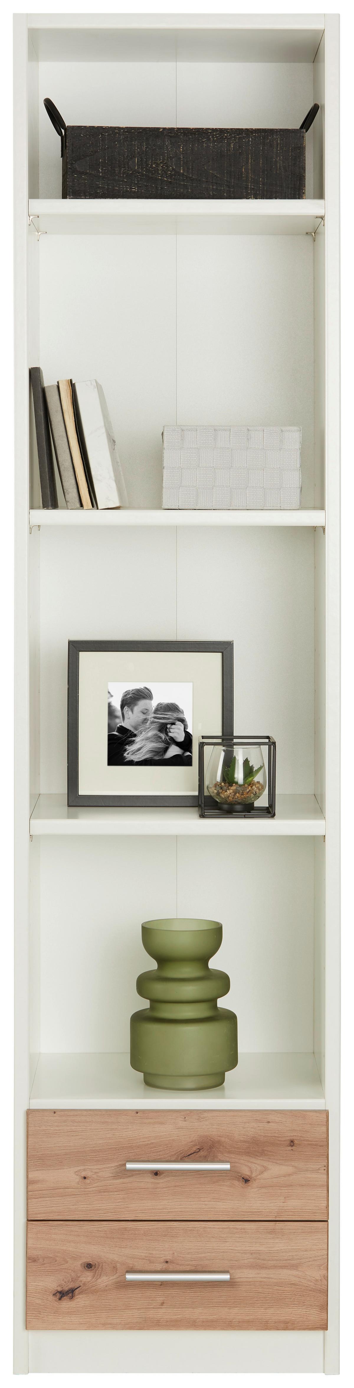 Regal Young - bijela/hrast Artisan, Konvencionalno, drvni materijal/plastika (47/197/38cm) - Modern Living