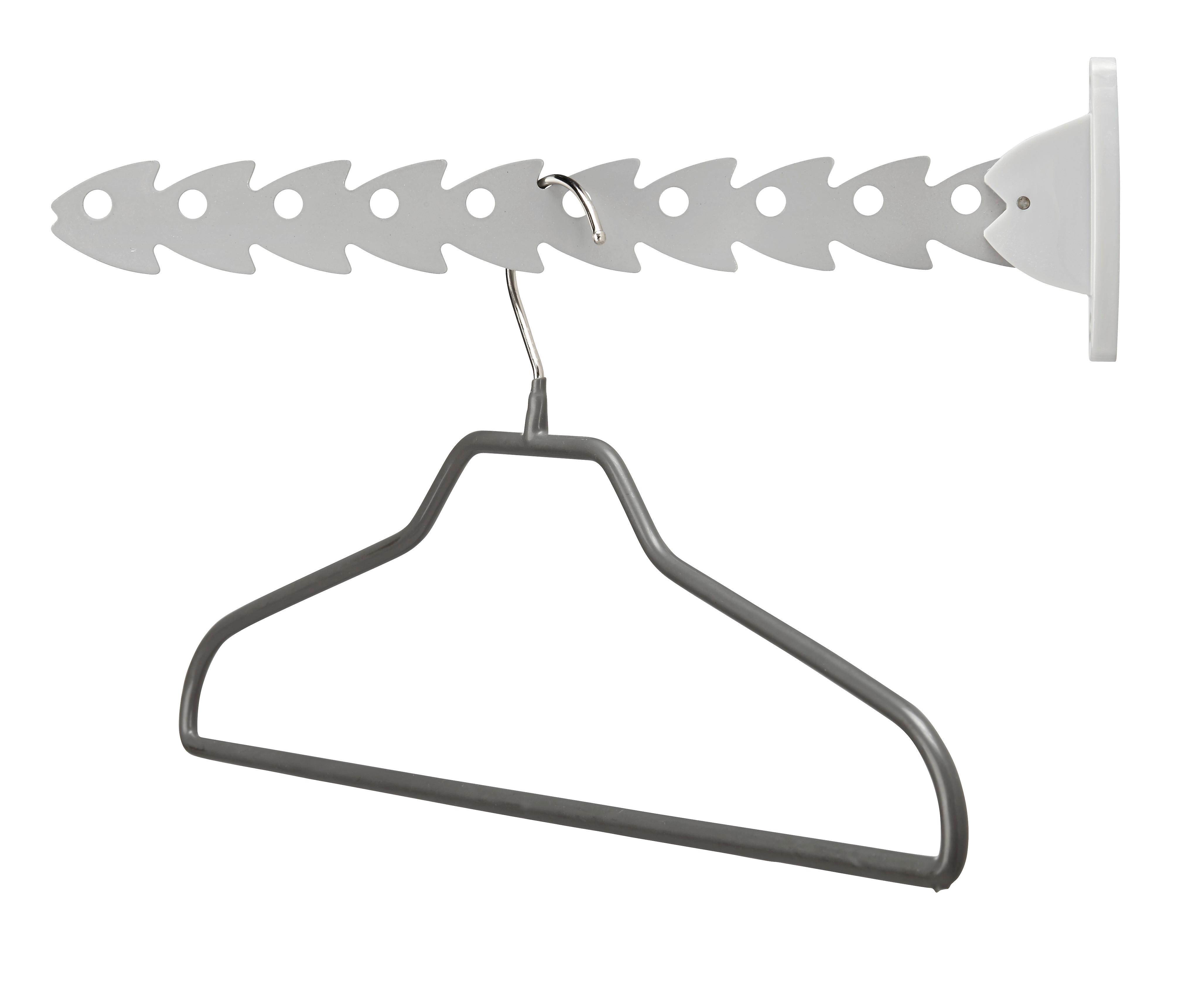 Hakenleiste Pescetto Silber, klappbar - Metall (32,5cm) - Mömax