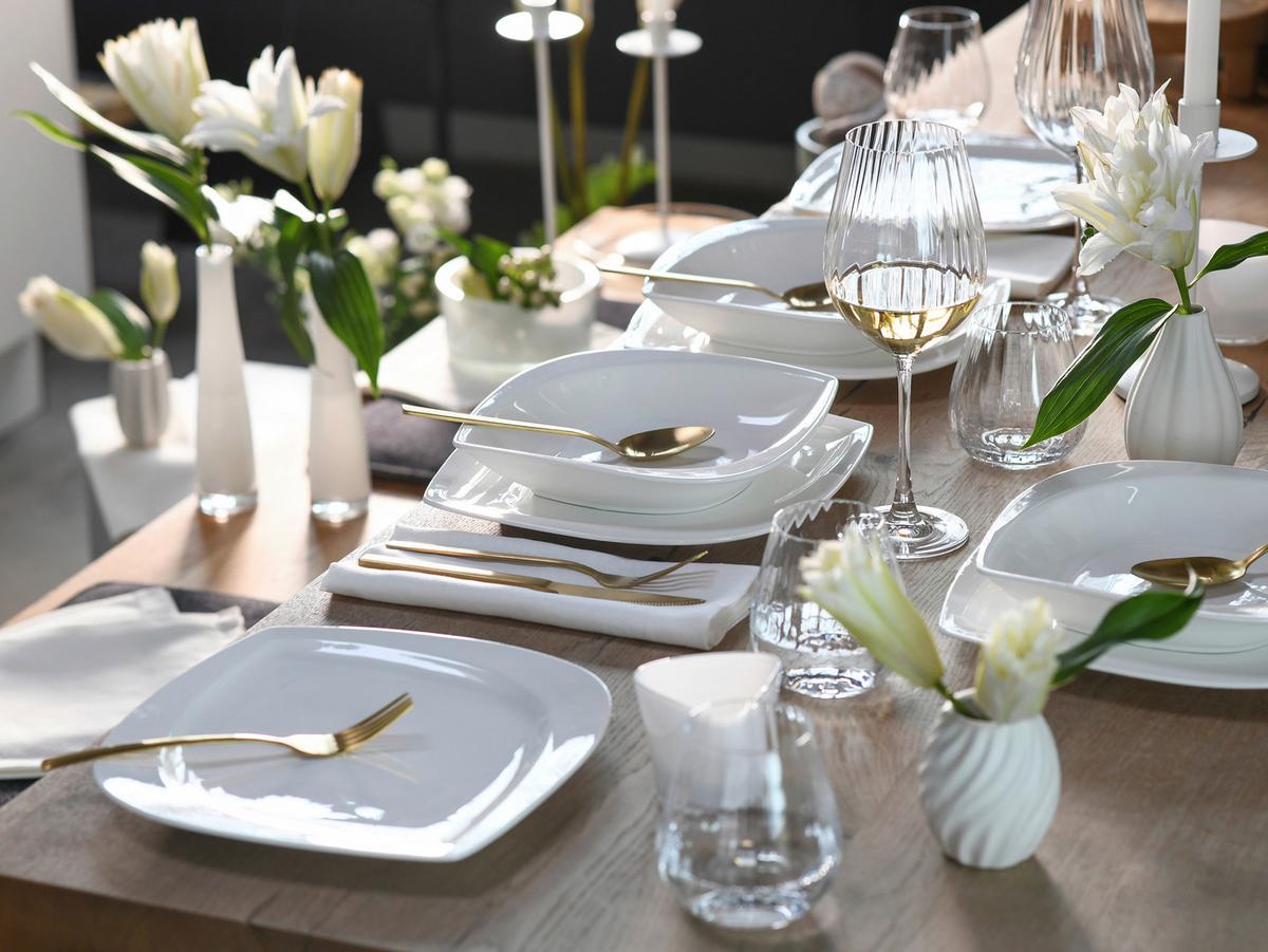 Jedilni Servis Melbourne Creme, 12-Delni - krem barve, Basics, keramika - Creatable