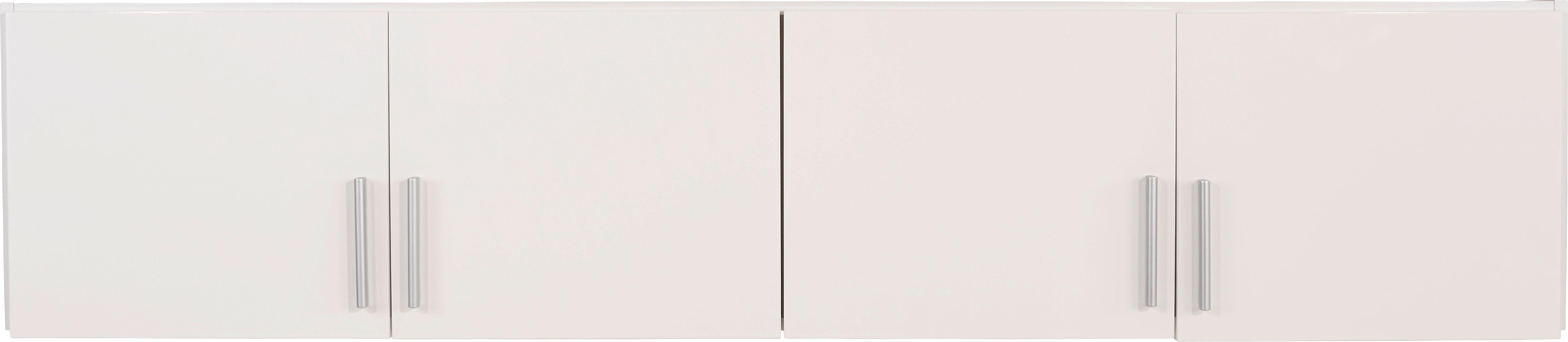 Nastavek Za Omaro Celle - aluminij/bela, Moderno, umetna masa/les (181/40/54cm) - Premium Living